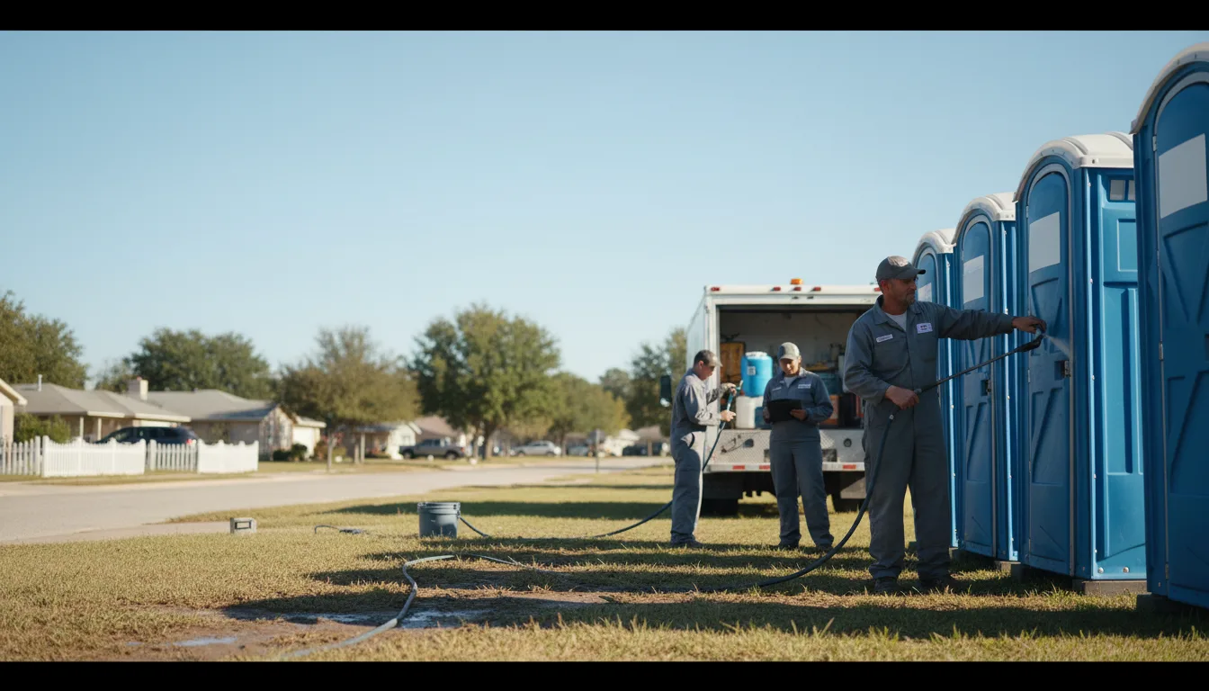 Long-Term Portable Toilet Rental in Muscadine, AL near me